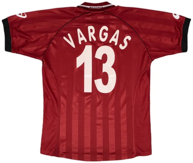 Asics 2002-03 Reggina Home Shirt Vargas #13 - 7/10 - (XL)