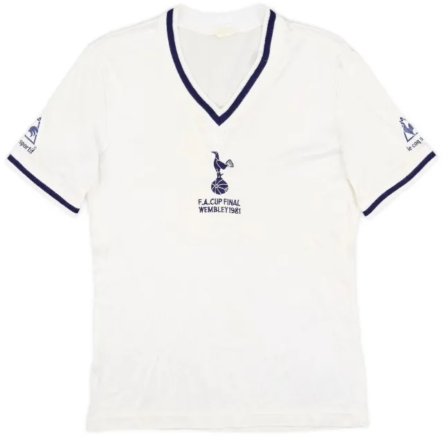 LeCoqSportif 1980-82 Tottenham 'FA Cup Final' Home Shirt - 8/10 - (S)