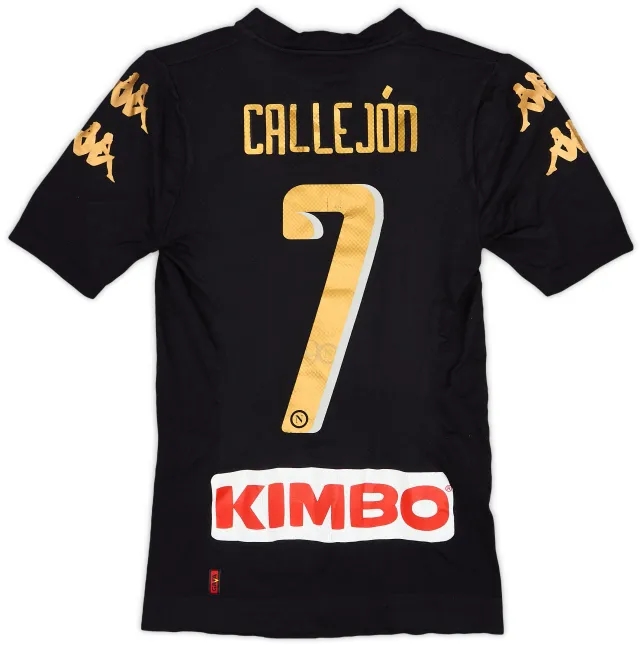 Kappa 2016-17 Napoli Authentic Third Shirt Callejon #7 - 6/10 - (XS/S)