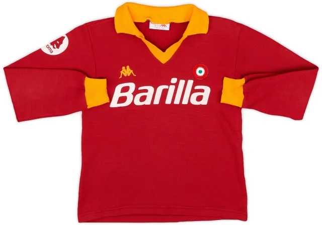 Kappa 1984-85 Roma Home L/S Shirt - 7/10 - (M.Boys)