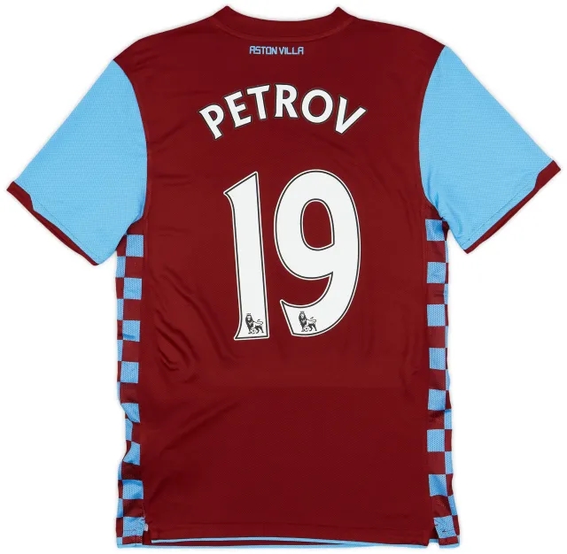 Nike 2010-11 Aston Villa Home Shirt Petrov #19 - 9/10 - (S)