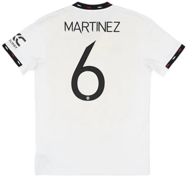 adidas 2022-23 Manchester United Away Shirt Martinez #6 - 5/10 - (M)