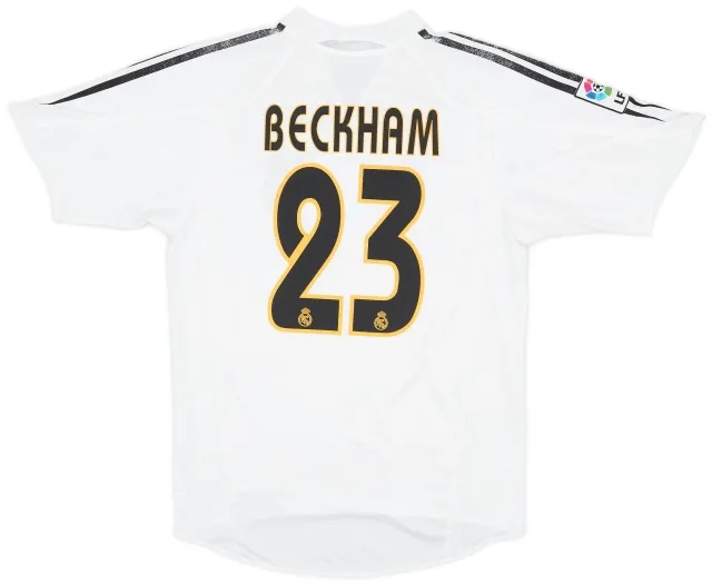 adidas 2004-05 Real Madrid Home Shirt Beckham #23 - 5/10 - (S)