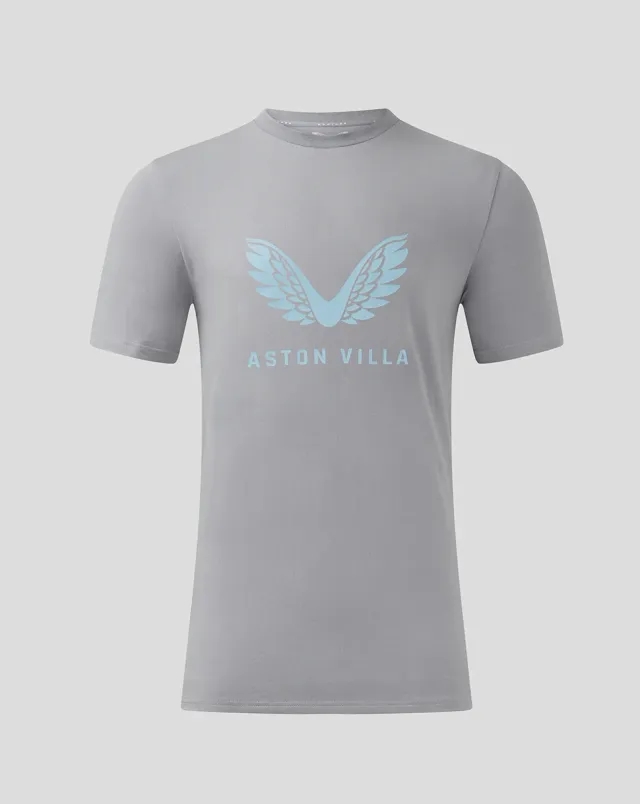 Castore Mens Aston Villa Fc Coaches Travel Logo Tee - Tradewinds