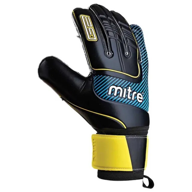 Mitre Anza G2 Durable Glove - Black/Cyan/Yellow