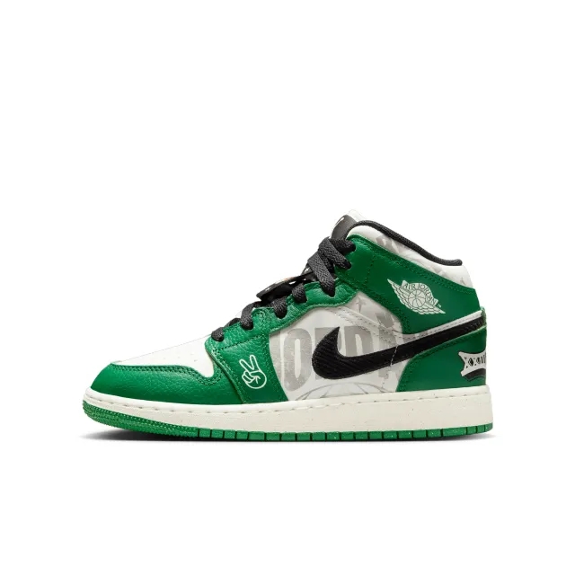 Nike Jordan Nike Air Jordan 1 Mid SE Older Kids' Shoes - Green