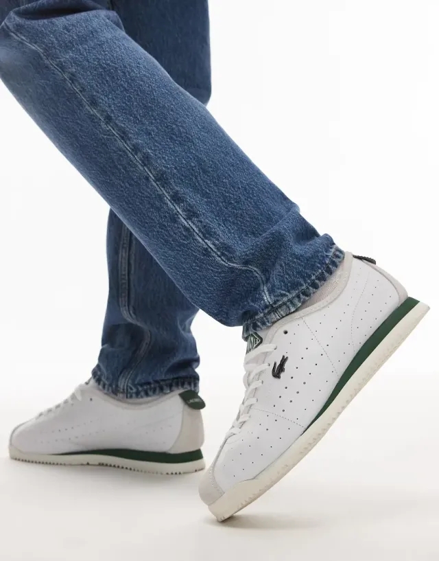 Lacoste Club Low Leather Trainers In White