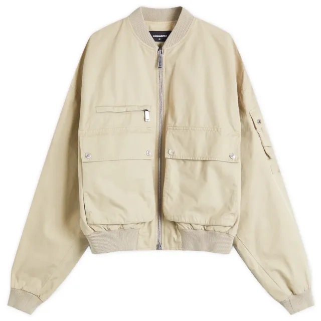Dsquared2 Men's Utility Bomber Jacket Stone