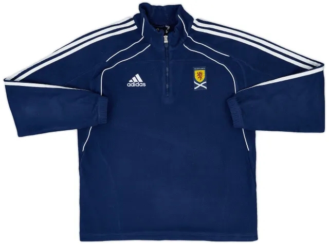 2010-11 Scotland adidas 1/4 Zip Fleece Top - 8/10 - (M/L)