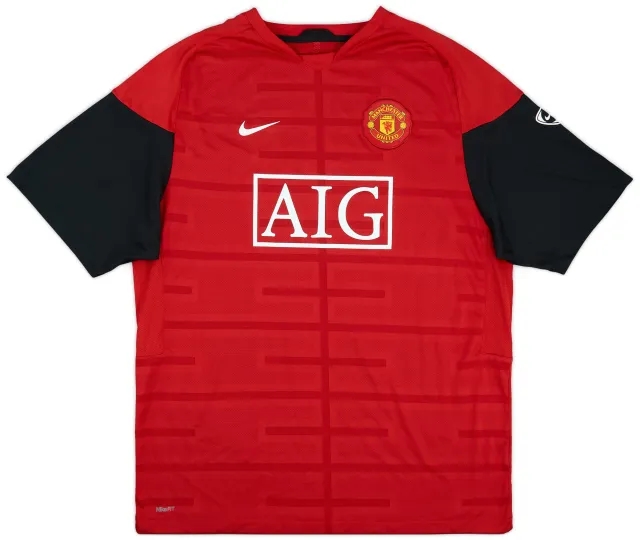 2009-10 Manchester United Nike Training Shirt - 8/10 - (XL)