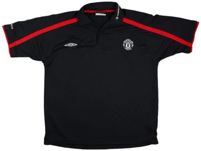 1999-00 Manchester United Umbro Polo Shirt - 9/10 - (XL)