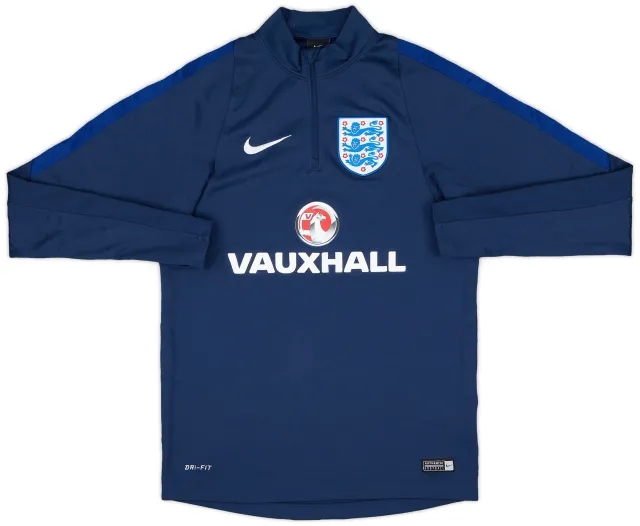 2016-17 England Nike 1/4 Zip Training Top - 9/10 - (S)