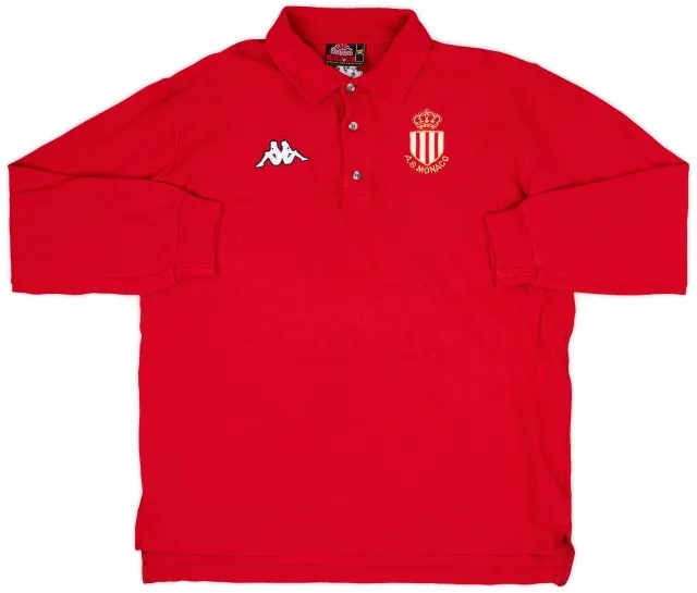 1998-99 Monaco Kappa Polo L/S Shirt - 9/10 - (XL)