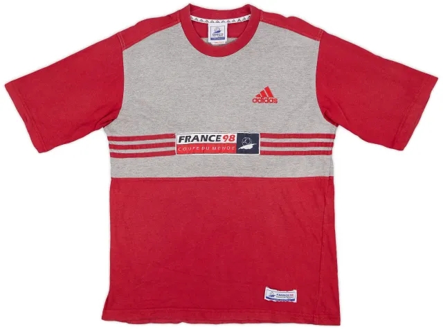 1998 France 98 Coupe De Monde adidas Cotton Tee - 8/10 - (M)