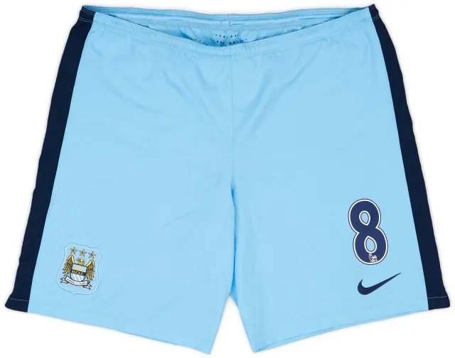 Nike 2014-15 Manchester City Match Issue Home Shorts #8 (Nasri)