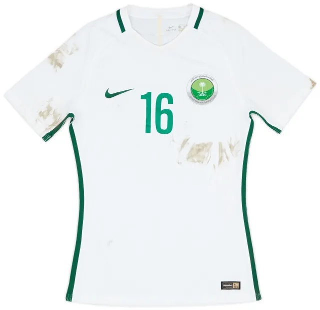 Nike 2017-18 Saudi Arabia Match Worn Home Shirt #16