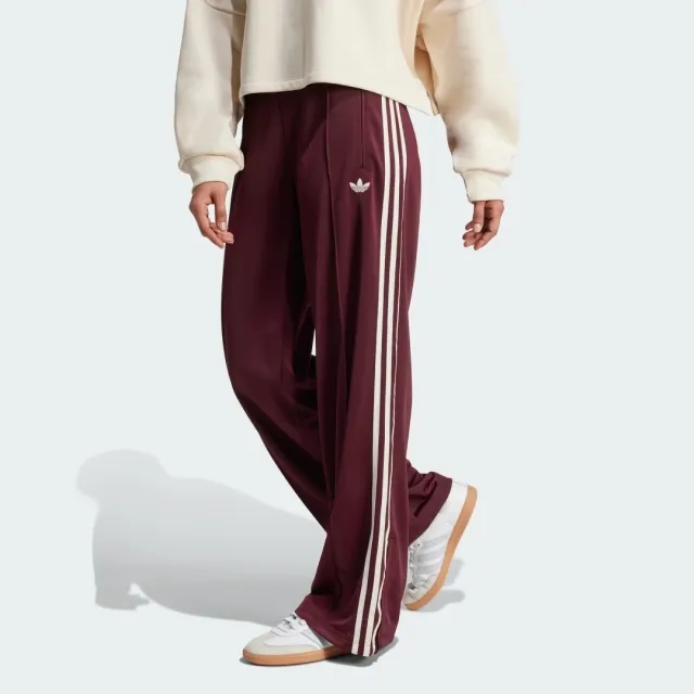 Adidas Originals Firebird Loose Track Pants In Burgundy-Red