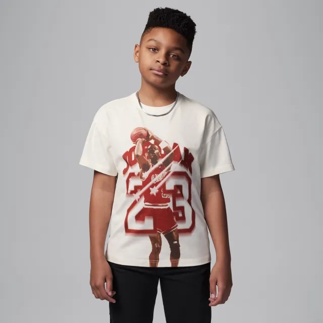 Nike Jordan Older Kids' 40th Anniversary T-Shirt - White