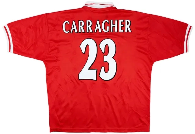 Reebok 1996-98 Liverpool Home Shirt Carragher #23 - 8/10 - (XL)