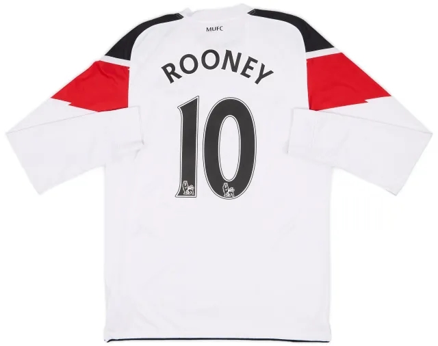 Nike 2010-12 Manchester United Away L/S Shirt Rooney #10 - 8/10 - (M)