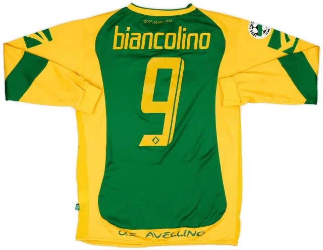 Legea 2005-06 Avellino Match Issue Signed Third L/S Shirt Biancolino #9