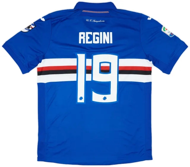 Joma 2017-18 Sampdoria Match Issue Home Shirt Regini #19