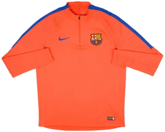 2016-17 Barcelona Nike 1/4 Zip Training Top - 8/10 - (L)