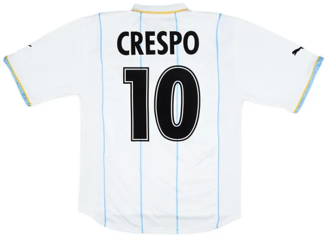 Puma 2001-02 Lazio European Home Shirt Crespo #10 - 6/10 - (M)