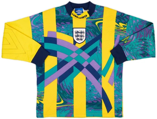 Umbro 1995-96 England GK Shirt - 9/10 - (Y)