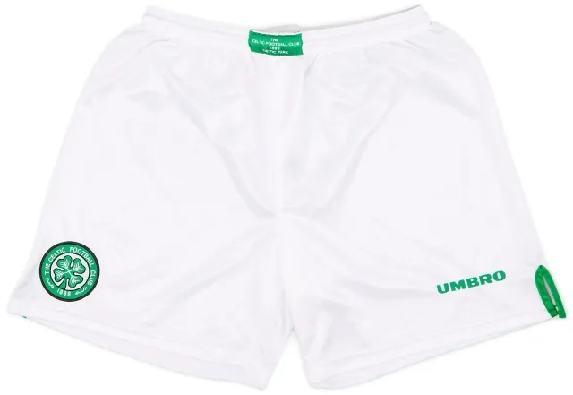 Umbro 1997-99 Celtic Home Shorts - 8/10 - (M)