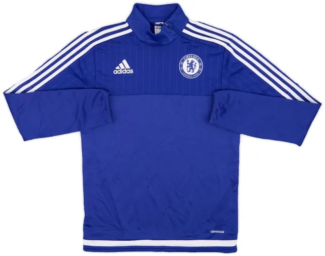 2015-16 Chelsea adidas 1/4 Zip Drill Top - 8/10 - (XS)
