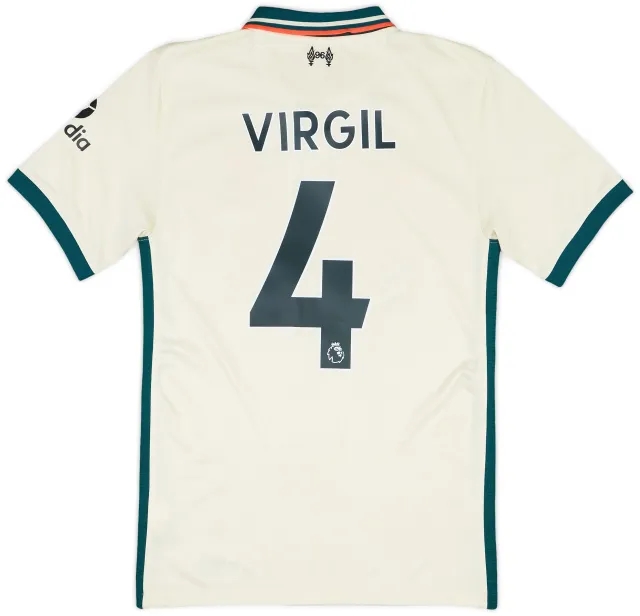 Nike 2021-22 Liverpool Away Shirt Virgil #4 - 6/10 - (XS)