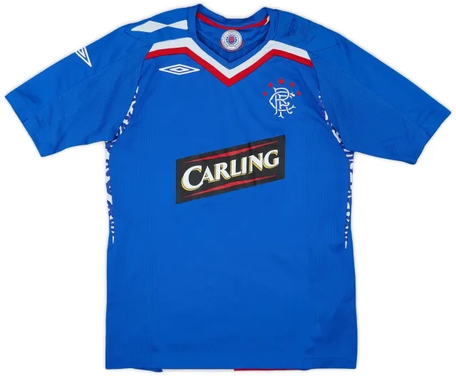Umbro 2007-08 Rangers Home Shirt - 8/10 - (S)