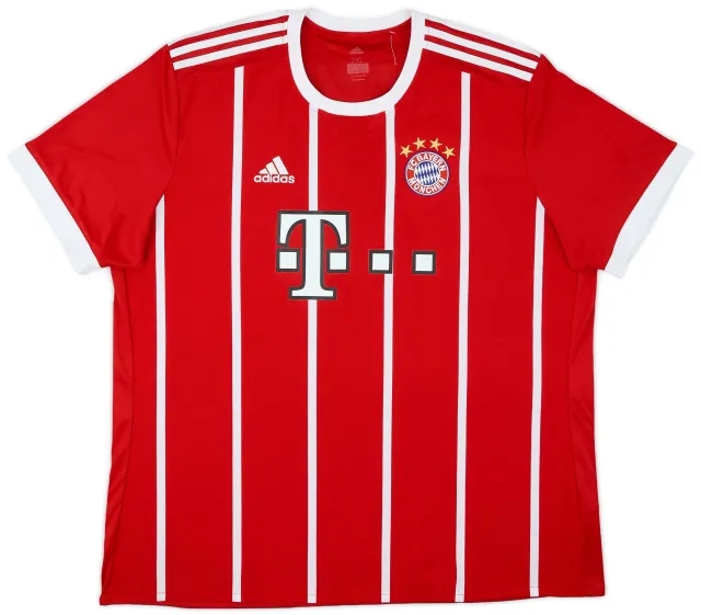 adidas 2017-18 Bayern Munich Home Shirt - 9/10 - (XXL)