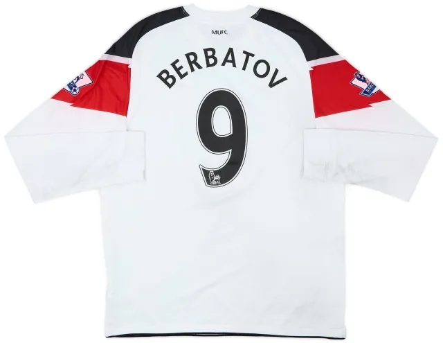 Nike 2010-12 Manchester United Away L/S Shirt Berbatov #9 - 5/10 - (L)