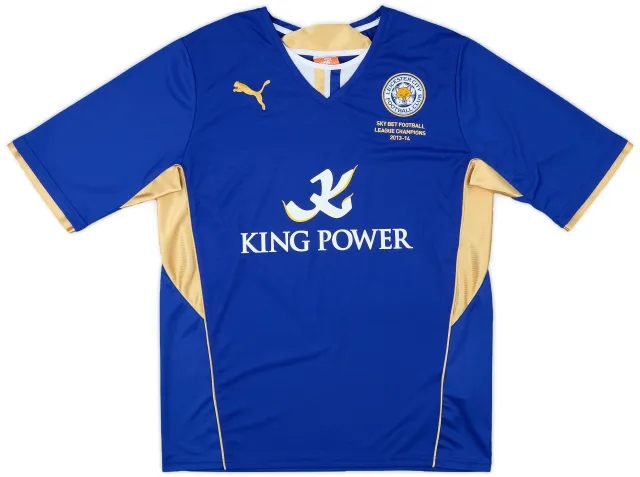 Puma 2013-14 Leicester 'Champions' Home Shirt - 8/10 - (L)