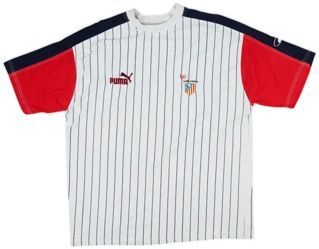 1996-97 Atletico Madrid Puma Training Tee - 6/10 - (XL)