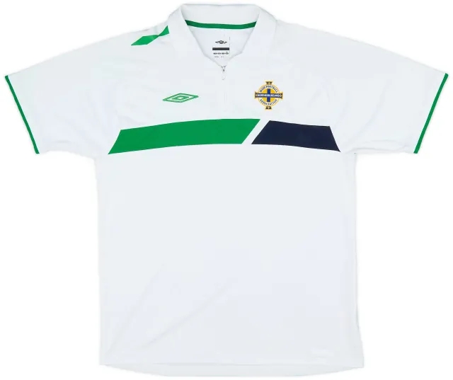 2004-05 Northern Ireland Umbro 1/4 Zip Polo Shirt - 5/10 - (L)