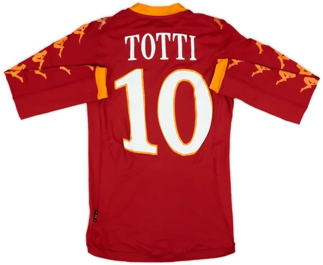 Kappa 2010-11 Roma Home L/S Shirt Totti #10 - 5/10 - (XS)