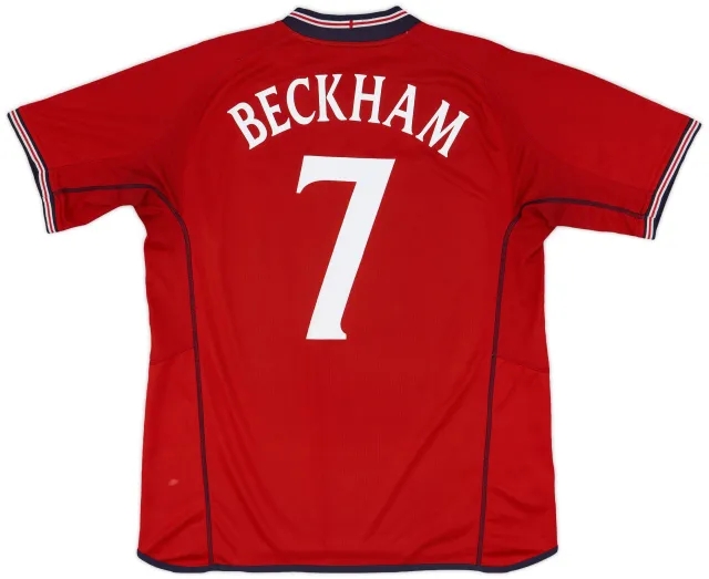 Umbro 2002-04 England Away Shirt Beckham #7 - 5/10 - (XL)