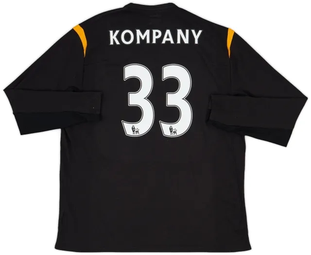 Umbro 2009-10 Manchester City Away L/S Shirt Kompany #33 - 9/10 - (XXL)