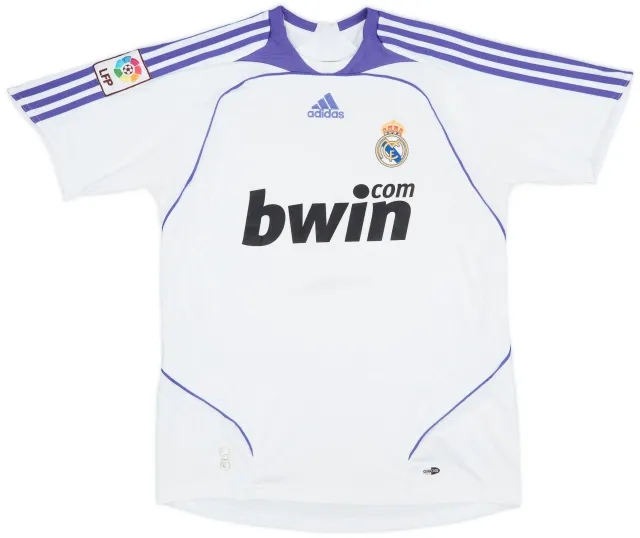 adidas 2007-08 Real Madrid Home Shirt - 6/10 - (XL.Boys)
