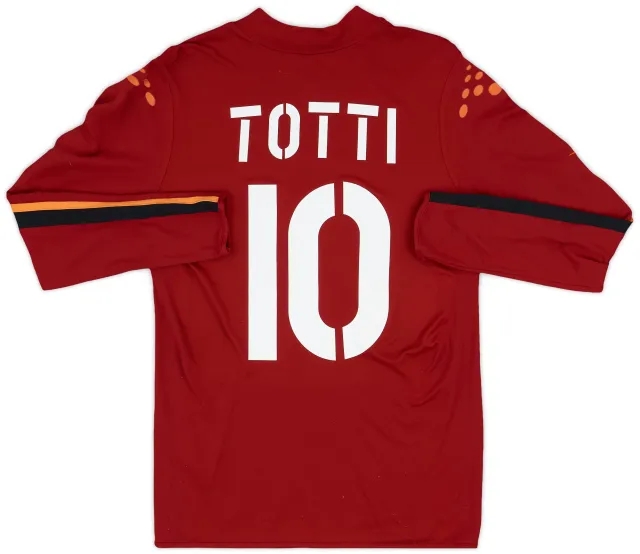 Diadora 2003-04 Roma Home L/S Shirt Totti #10 - 5/10 - (L)