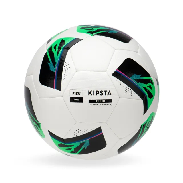 Kipsta Size 5 Fifa Basic Football Club Hybrid - White