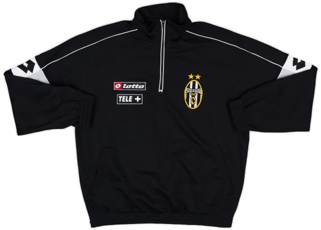 2000-01 Juventus Lotto 1/4 Zip Drill Top - 9/10 - (XL)