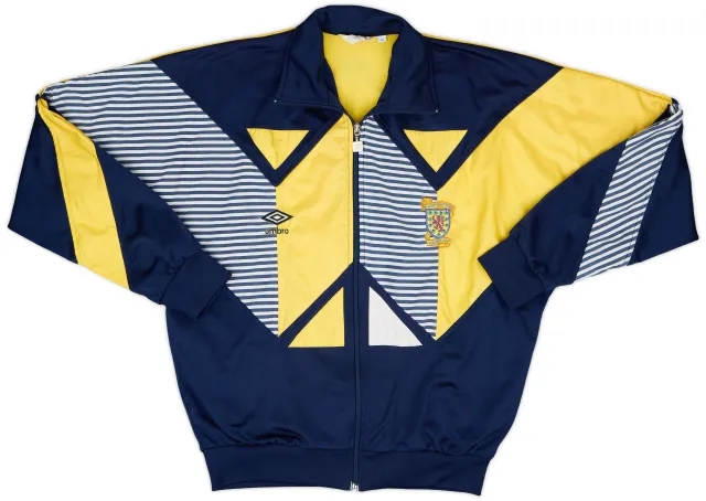 1990-92 Scotland Umbro Drill Top - 5/10 - (M)