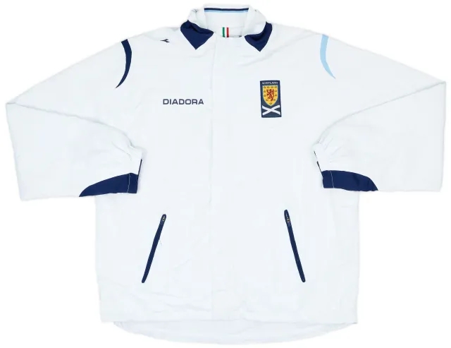 2007-08 Scotland Diadora Track Jacket - 9/10 - (XL)