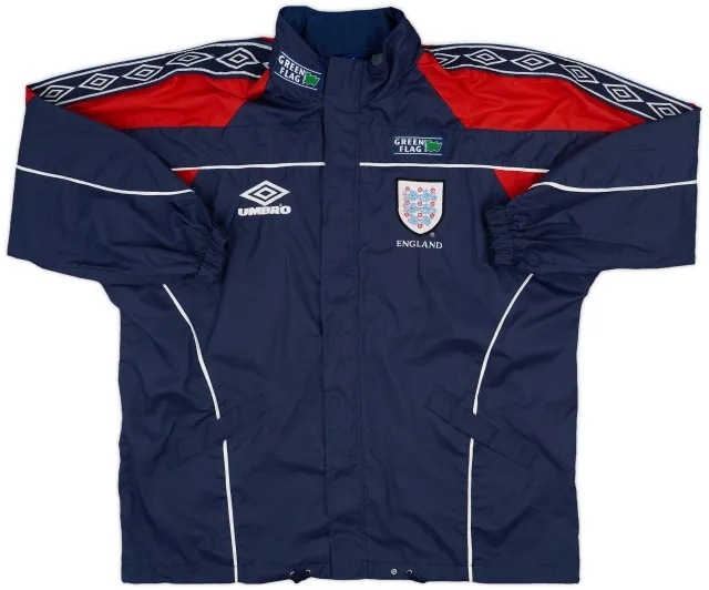 1998-99 England Umbro Hooded Rain Jacket - 7/10 - (L)