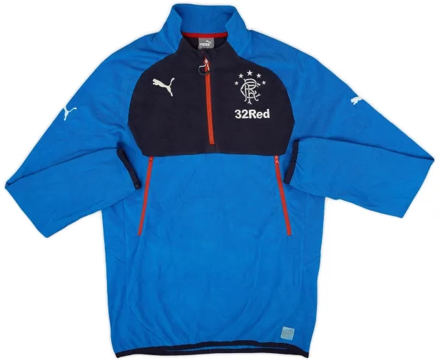 2015-16 Rangers Puma 1/4 Zip Fleece Top - 7/10 - (L)