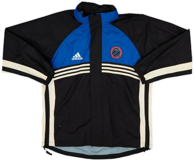1998-99 Club Brugge adidas Hooded Track Jacket - 6/10 - (M/L)